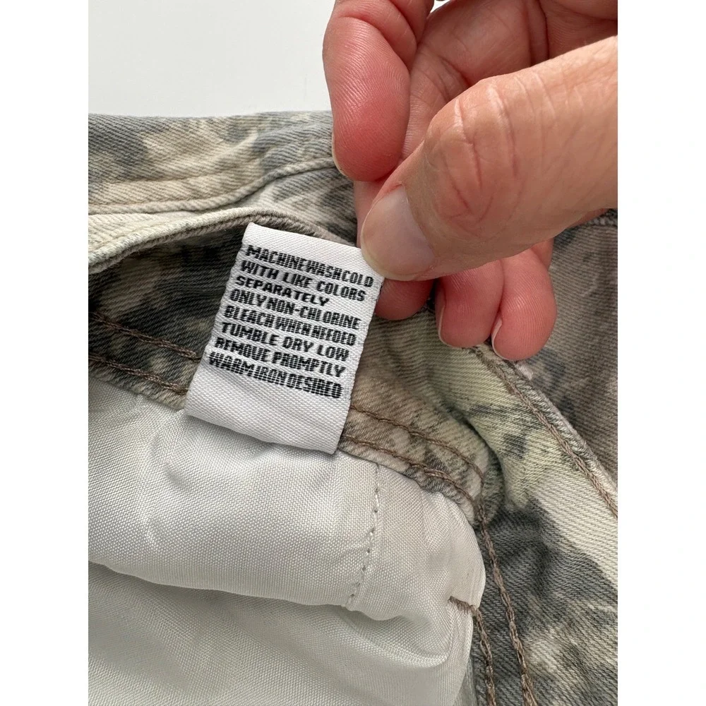 Disclosure RealTree Wideleg Camouflage Cargo Utility Pants Womens 13/31 Gray